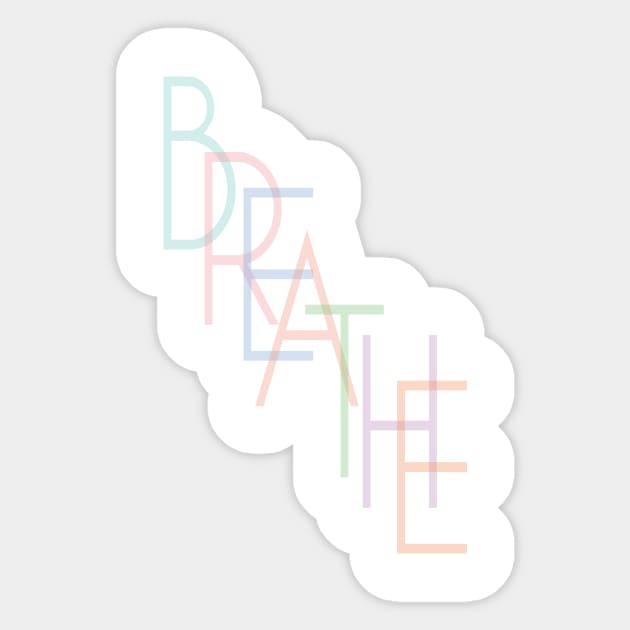 Breathe Sticker by Girona